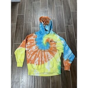 Authentic Palm Angels Tie Dye Colorful Hoodie Sweater Size Large